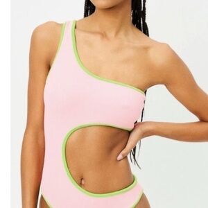 BNWOT! With liner retail$175Frankie's Bikinis cherry terry cloth